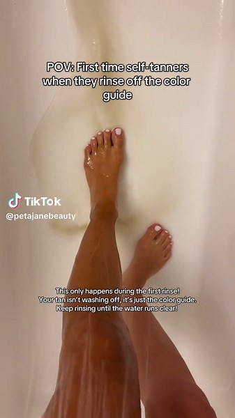 Peta Jane Beauty (@petajanebeauty) - Understanding Self-Tan Rinsing After Application