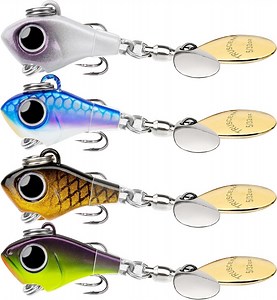 TRUSCEND Easy Catch Fishing Lures with Vibrating Swimming Flashing and Jigging Action, Ultimate Search Bait for All Fish Specie, Amazing Ice Fishing Jig Spinners with BKK Hook, Long Cast Spinner Bait - Walmart.com