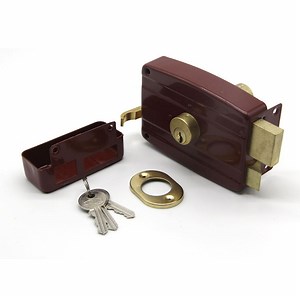 [Hot Item] Classic Gate Rim Lock Entrance Chapa Anti-Theft Wooden Door Lock Rimlock