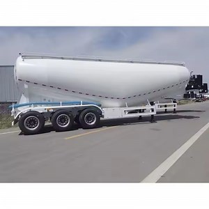 [Hot Item] High Loading Capacity 3 Axles 40cbm 40ton 60ton Cement Bulk Tanker Fly Ash Silo Trailer for Sale
