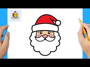 Cum să-l desenezi pe Moș Crăciun | Desene de Crăciun