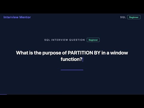PARTITION BY in SQL Window Functions Explained
