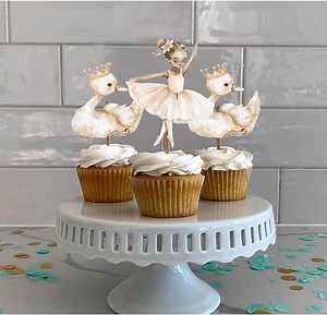 Ballerina Swan Princess Cupcake Toppers - Etsy UK