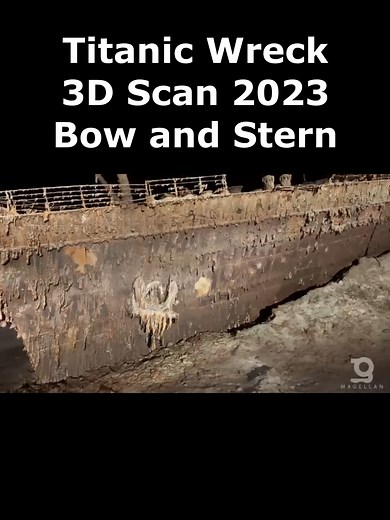 Exploring the Titanic Wreck: 3D Scans of Bow and Stern