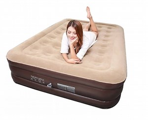 Colchón Inflable Eléctrico Queen Size 2 Plazas Beige 200x150x43cm | Sodimac - Falabella