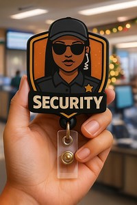 Security Badge Reel – Retractable ID Holder for Security Officers & Guards - Etsy Australia