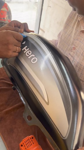 4.2K views · 18 reactions | Hero splendor Tank Graphic Application #reels #satisfying #herosplendor | Vwraps Sikar | Facebook