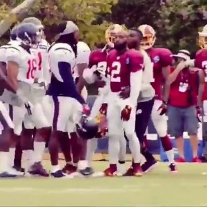 August 8, 2015 🗓️ Eight years ago today, things got HEATED between DeAndre Hopkins and DeAngelo Hall at a joint practice 😳 (via HBO / Hard Knocks) | FanDuel