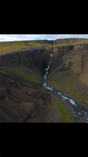 Stunning Hengifoss waterfalls and canyons. . . . . . #drone #dji #iceland #waterfall #canyon | MAZZA FPV