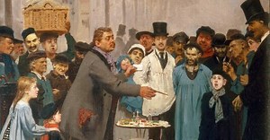 Marchand de nouveautés à Paris de Ilya Répine - Reproduction tableau