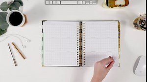 Day Designer 2022-2023 Academic Year Deluxe Weekly Monthly Planner, July - June, 9" x 9.75" Overall, Black Stripe Hardcover, Spiral Bound