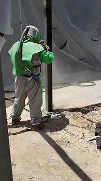 Abrasive Blasting Steel Columns SSPC-SP6