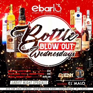 Ebarclub13 #wednesday #wednesdaynight #humpday #2ndstreet #himmarshee #downtownftlauderdale #ftlauderdale #bottles #drinks #shots #champagne #hookah | Ebar Club13