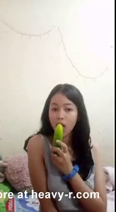 Indonesian Girl Masturbating With Cucumber