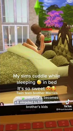 The sims 4 mod cheats for couples cuddling! My teen couples sims cuddles in bed after woohoo🥰