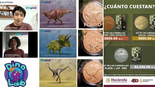 Casa de Moneda ha ingresado más de 12 mdp en monedas de dinosaurios señaladas de presunto plagio
