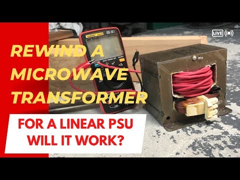 Rewinding a Microwave Transformer for a Linear PSU@TheArtofEngineering