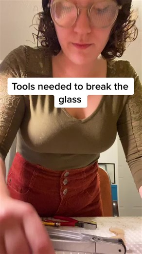 Breaking glass and the tools you’ll need to do so. #stainedglass