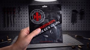 Handleitgrips Gun Grip Tape Compatible with Springfield Hellcat - Black Textured Rubber Pistol Grip Tape with Yellow Insert & 13rd Magazine Grip, Gun Parts & Accessories, Veteran Owned, Made in USA