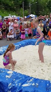Mashed Potato Wrestling at the Maine Potato Blossom Festival earlier this evening | Crown of Maine