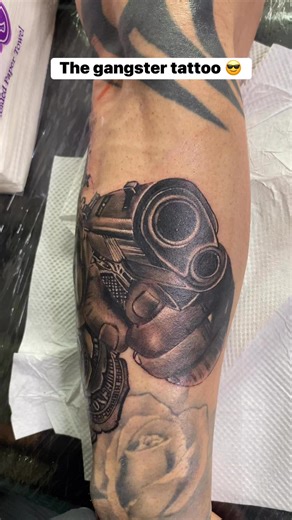 Tattoo gangster style black and grey 😁 #tattooideas #tattoodesign #tattoo #tattoolovers #tattooed #post #trendingpost #viralpost @highlight | Benjie Mallari Cortez