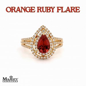 Dive into a world of fiery elegance with our mesmerizing Orange Ruby Flare Ring at Majesty Jewelers! 🔥✨ Watch the video to witness the brilliance and warmth of these exquisite gem that ignite a passion for luxury. #SparkleSensation #JewelEnchantment #GlamourGalore #GemstoneElegance #DazzlingDelights #LuxuryLifestyle #JewelryObsession #jewelry #jewelrylover #MajestyJewelers #bestjewelrystore #CaptivatingCraftsmanship #oneofakind | Majesty Jewelers