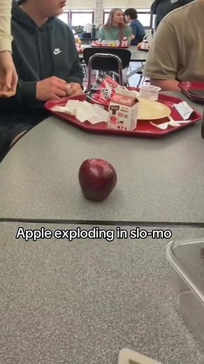 Apple Explodes in Slow Motion at School