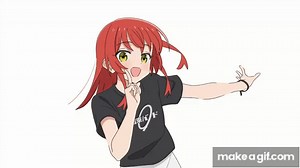 Kita Ikuyo dances to doodle song/喜多郁代で推しの子OPダンス on Make a GIF