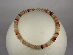 Lush Carnelian Necklace With Magnetic Clasp, Length: 51.5 Cm - Etsy