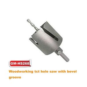 [Hot Item] Woodworking Tct Hole Saw with Bevel Groove (GM-HS268)