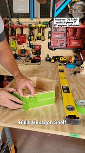 7.3K views · 148 reactions | How to build a hexagon shelf #diy #hexagon #shelf | Go Build Stuff | Facebook