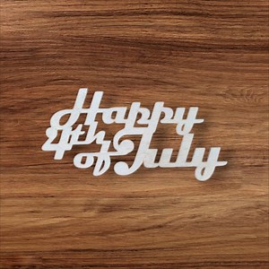 Wood "happy 4th of July" Word Sign: Patriotic Wreath Attachment Embellishment - Etsy Canada