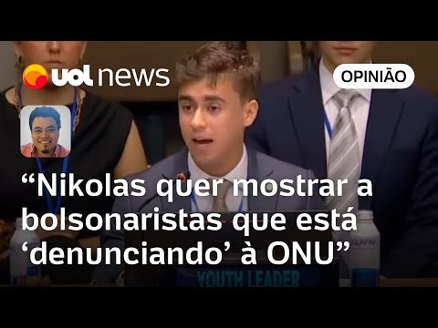 Nikolas Ferreira copia irrelevância de Bolsonaro na ONU e fala só com própria base, diz Sakamoto