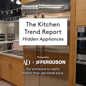 AD Digital Director Allie Weiss visits a Ferguson showroom to learn about panel ready appliances that are designed to blend in with your personal style. Elevate your kitchen and design the home of your dreams. | Architectural Digest