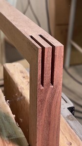 3M views · 21K reactions | Splines strengthen miter joints considerably. #woodworking #joinery #reels #walnut #frame #woodshop #maker #diy #howto | Boundary Fog Furniture | Facebook