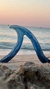 My first boomerang session at a beach! 🏝️ Perfect conditions with that sunrise in the background 🌅 | RamRez Boomerangs