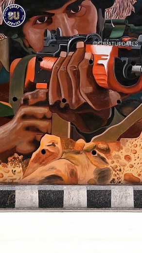 21K views · 58 reactions | Wall paintings on Surat bridges are ♥️ #suratcity #surat | Suratupdates | Facebook