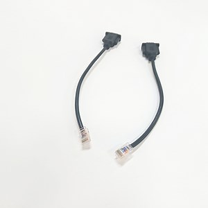 [Hot Item] dB9 Male Ethernet Adapter, 9 Pin Serial Port dB9 Male to RJ45 Ethernet LAN Extend Modular Converter Power Extension Cable Cat5e for Serial Devices