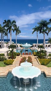 Sun-drenched and unforgettable. Our iconic fountain, set against a canvas of blue sky and palm fronds, is a midday moment worth savoring. #FSMaui #FourSeasons #Maui | Four Seasons Resort Maui at Wailea