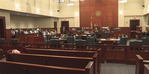 Middle school students take part in mock trials as part of citizenship pilot program