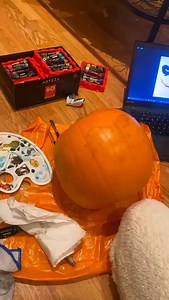 1.5K views · 11 reactions |  Witness a masterpiece painted on a pumpkin canvas with a Joker twice.  Artist: aneta_drawings Product: Gouache #Arteza #HalloweenDIY #HalloweenCraft | Arteza | Facebook