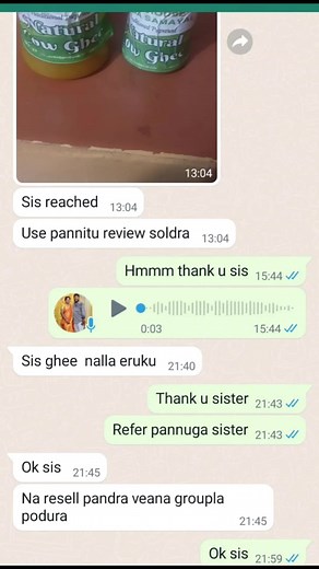 Thank's for Cow Ghee review Order for this product 9677997823 #cowghee #homemadecowghee | Farmhouse grama samayal