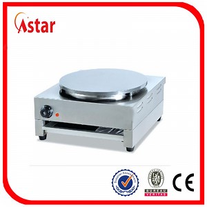 [Hot Item] Single Head Electric Pancake Griddle Maker Machine, Table Top Stainless Steel Crepe Maker for Sale
