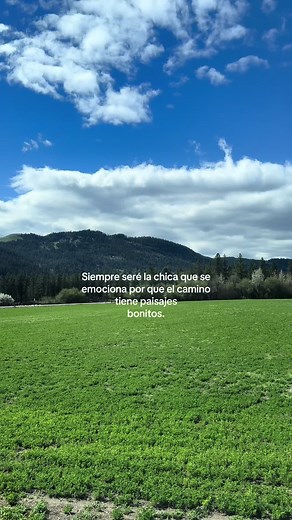 Siempre la chica que se emociona por paisajes