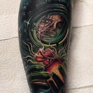 Deep sea diver made by @kristiankimonides at Leviathan Tattoo Gallery - Melbourne, Australia | Tattoodo