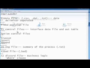 SQL: SQL* Loader Part-1