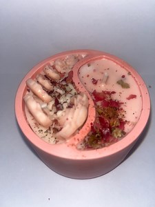 Strawberry Peach Champagne | Luxury Hand-poured Yin-yang Candle | Coconut and Soy Wax Blend | Reusable Handpoured Artisan Ceramic Jar | 6oz - Etsy