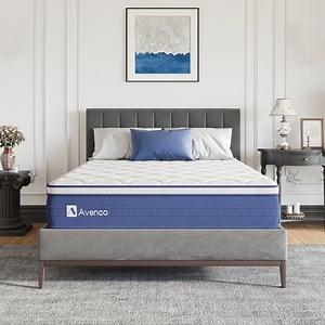 Avenco Airsea 10"Twin Size Medium Firm Support Hybrid Mattress, Motion isolation Pressure Relif, CertiPUR-US