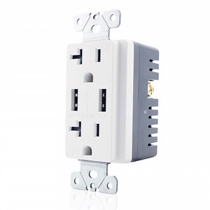 [Hot Item] 20A 125V Duplex Receptacle 3.6A DC 5V Dual USB Wall Outlet