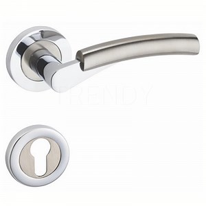 [Hot Item] Classic Style Door Lock Handle Zinc Entry Door Hardware Furniture Handleset on Round Rose (Z6035-ZR03)